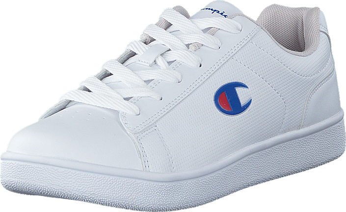 blue and white champion shoes