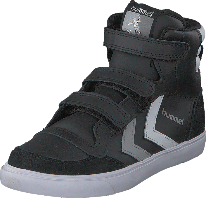 Hummel - Hummel stadil JR high Black/White/Grey