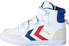 Hummel - Hummel stadil JR high White/Blue/Red/Gum
