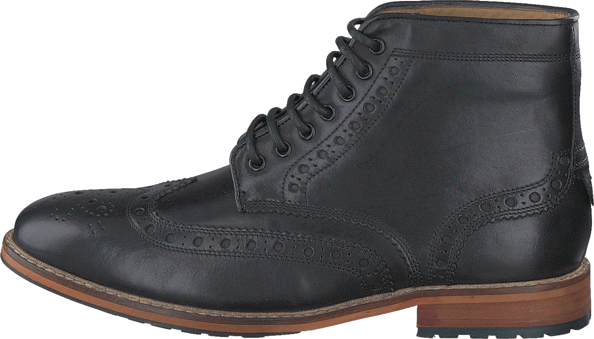 Brogue Boot Leather 572 True Black