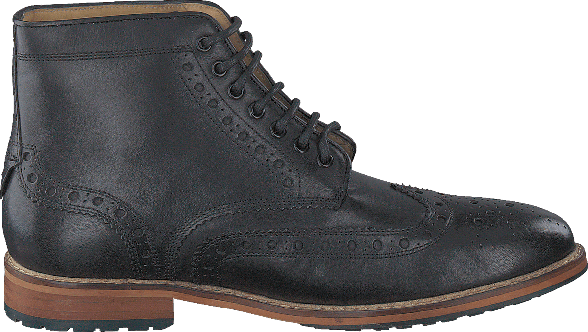 Brogue Boot Leather 572 True Black