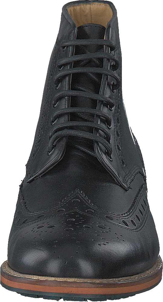 Brogue Boot Leather 572 True Black