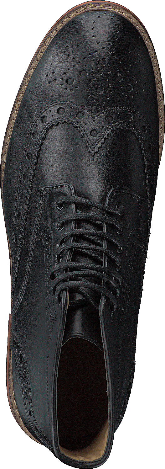 Brogue Boot Leather 572 True Black