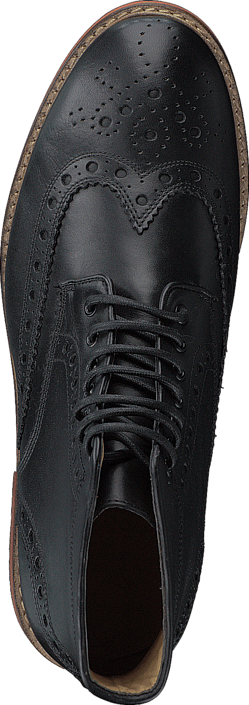 Lyle&Scott - Brogue Boot Leather 572 True Black