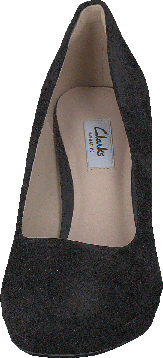 Clarks crisp kendra black suede on sale