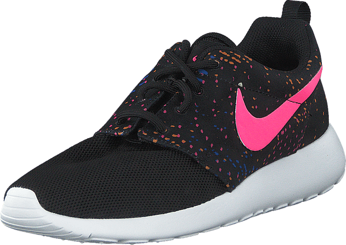 nike pink and black roshe