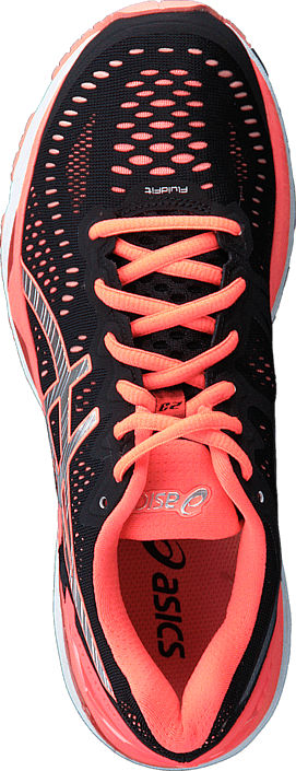 Gel Kayano 23 Black / Silver / Flash Coral