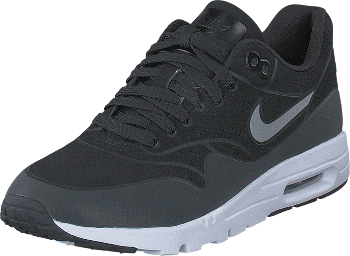 Wmns Air Max 1 Ultra Moire Black/Black-Metallic Silver-Wh