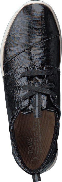 Toms - Black Patent Sneaker Linen