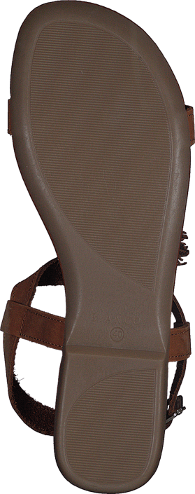 Bianco - T-Bar Sandal 24 Cognac