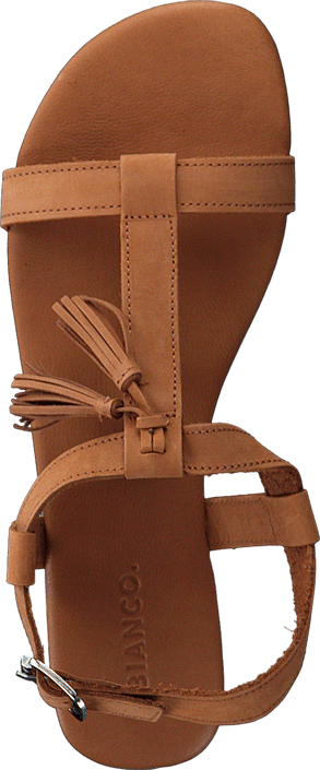 Bianco - T-Bar Sandal 24 Cognac