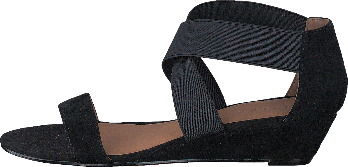 Suede Elastic Sandal AMJ17 10 Black