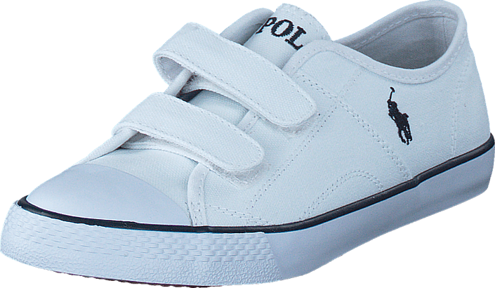 Ralph Lauren Junior - Dyland EZ White Canvas w/ Navy PP