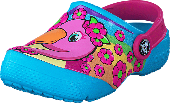 Blue flamingo crocs store