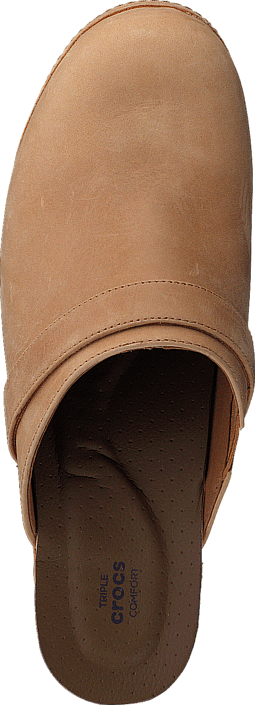 Crocs Sarah Leather Clog Camel | Footway