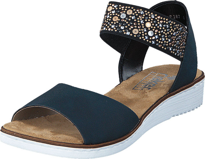 63678 14 Ladies Blue Slip on sandals 63678 14 Ladies Blue Slip on sandals