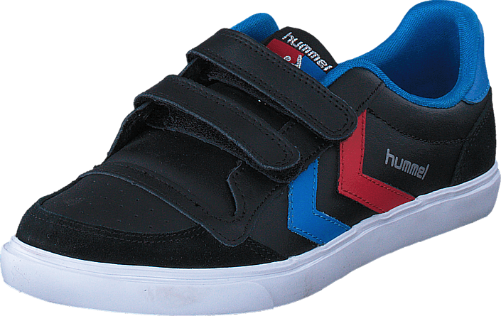 Hummel - Stadil Jr Leather Low Black/Blue/Red/Gum