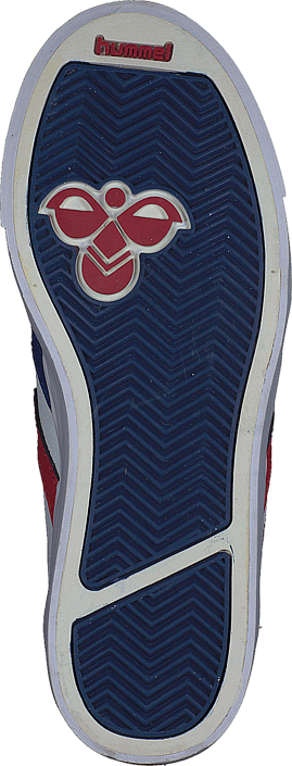 Hummel - Stadil Jr Leather Low White/Blue/Red/Gum