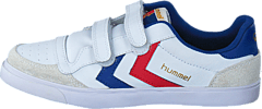 Hummel - Stadil Jr Leather Low White/Blue/Red/Gum