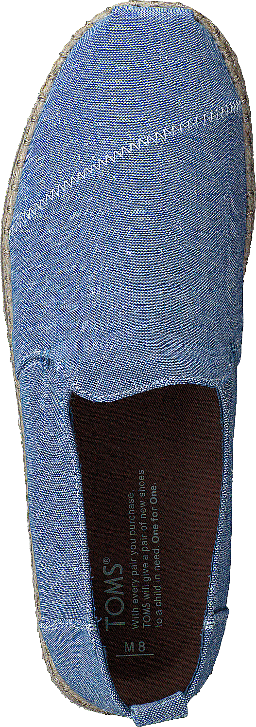 Deconstructed Alpargata Cornflower Blue Slub Champbrey