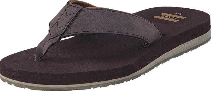 koop toms carlio flip-flop chocolate brown paarse schoenen online