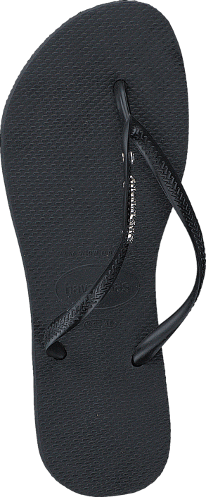 Havaianas - Slim Metal Logo And Crystal Black