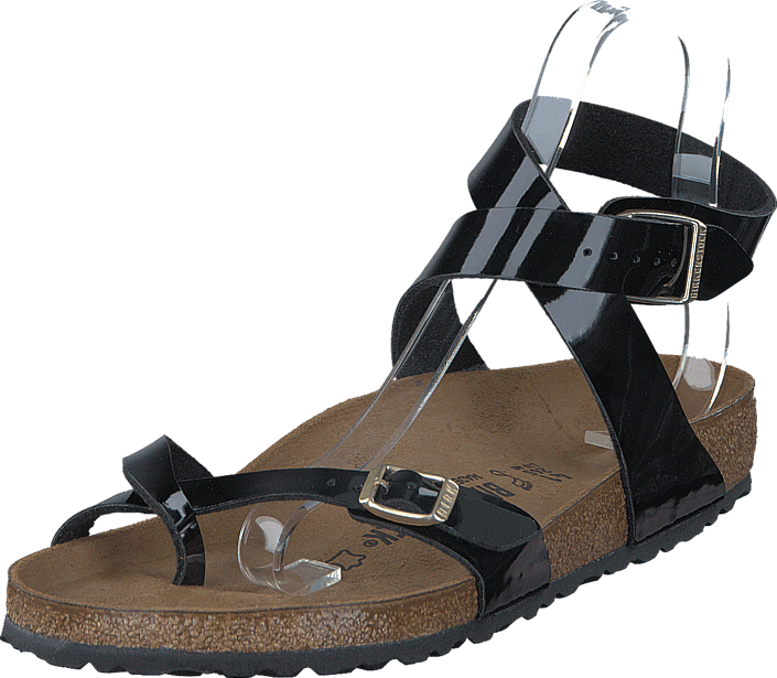 birkenstock yara patent black