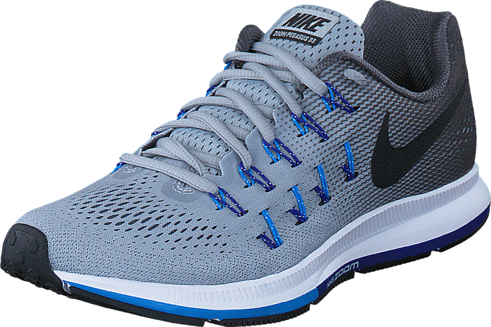 Air Zoom Pegasus 33 Wolf Grey/Black-Dark Grey-Blue