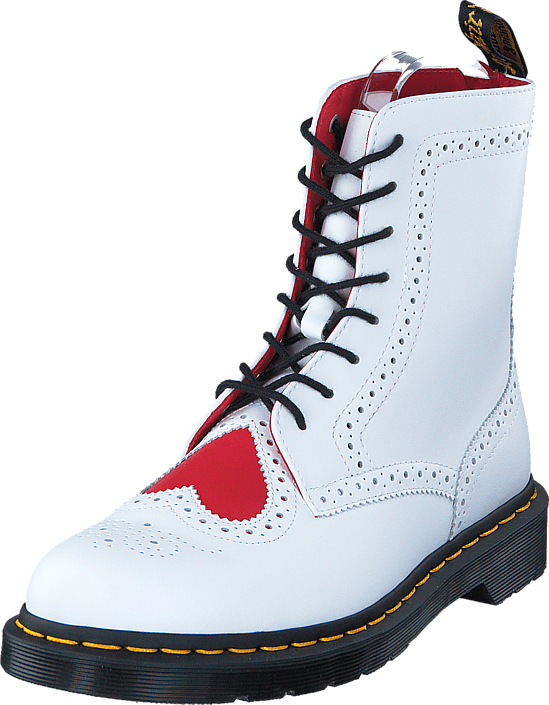 Dr Martens - Bentley Heart White/Red