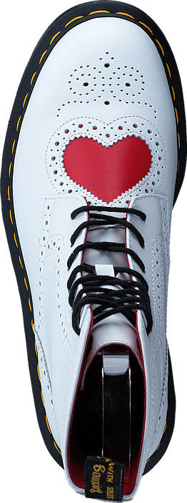 Dr Martens - Bentley Heart White/Red