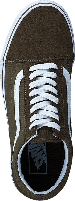 Vans - UA Old Skool Suede Canvas Dark Olive/White