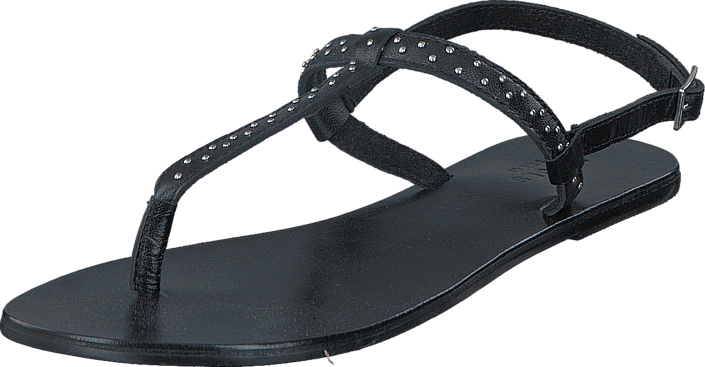 Pieces - Pslina Leather Sandal Studs Black