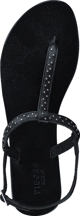 Pieces - Pslina Leather Sandal Studs Black