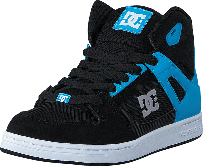 dc shoes black and blue