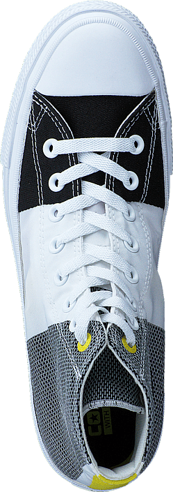 Converse - Chuck Taylor II Hi Eng. Woven White/Black/Fresh Yellow