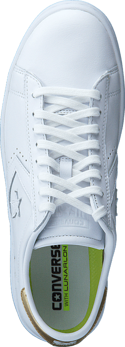 converse pro leather ox white