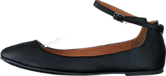 Bianco - Ankle Strap Ballerina Black