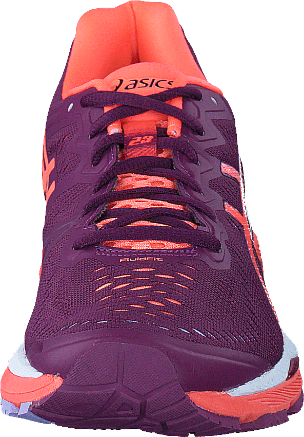 Gel Kayano 23 Dark Purple/Flash Coral/White