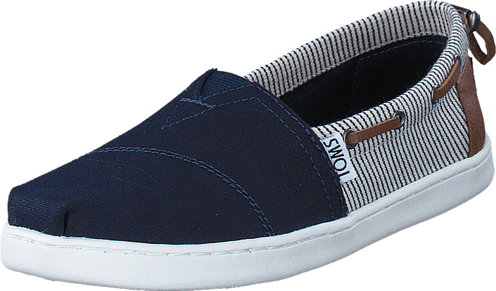 Toms - Young Navy Canvas/Stripes Navy