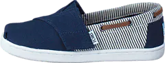 Toms - Infant Navy Canvas/Stripes Navy