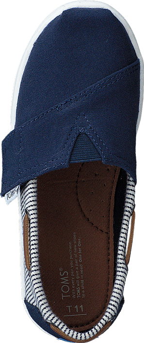 Toms - Infant Navy Canvas/Stripes Navy