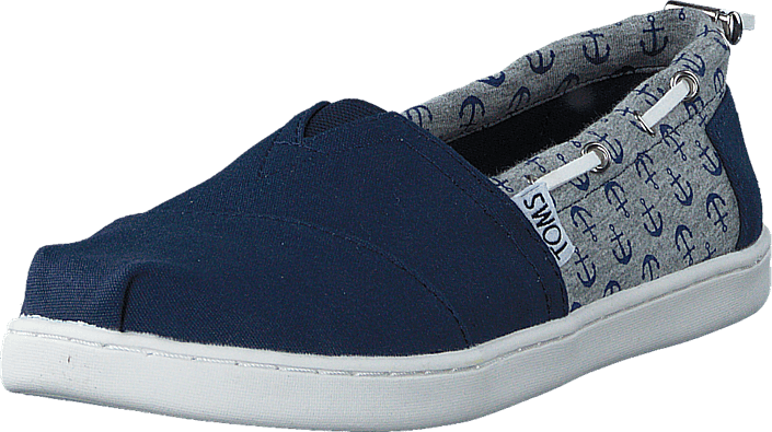 Toms - Bimini Espadrille Yt Navy Anchor