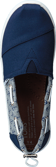 Toms - Bimini Espadrille Yt Navy Anchor