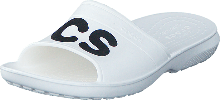 Crocs - Classic Graphic Slide White/Black