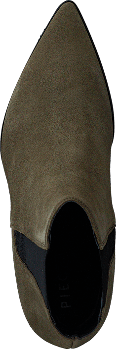 Pieces - Padgytt Suede Boot Dark Olive