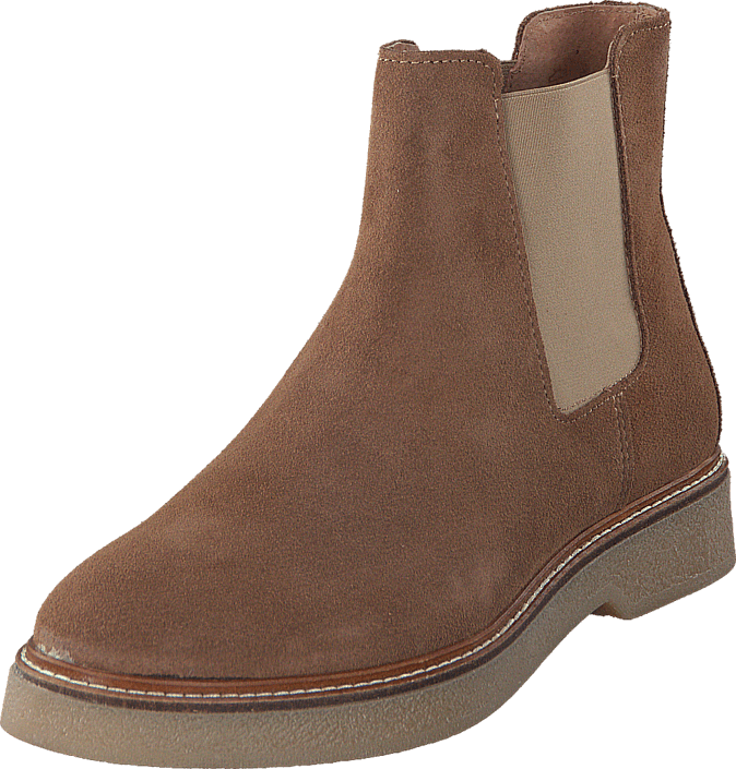 Pieces - Pamelin Suede Boot Cognac