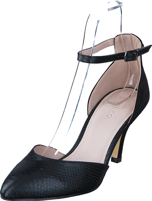 Bianco - Ankle Strap Pump Black