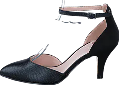 Bianco - Ankle Strap Pump Black