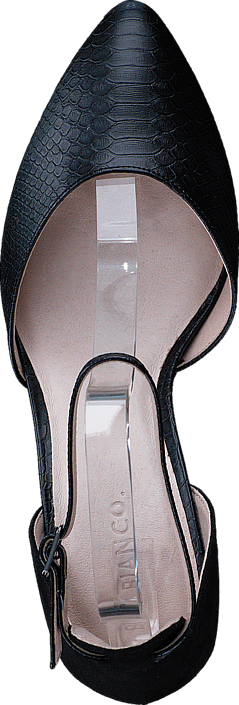 Bianco - Ankle Strap Pump Black