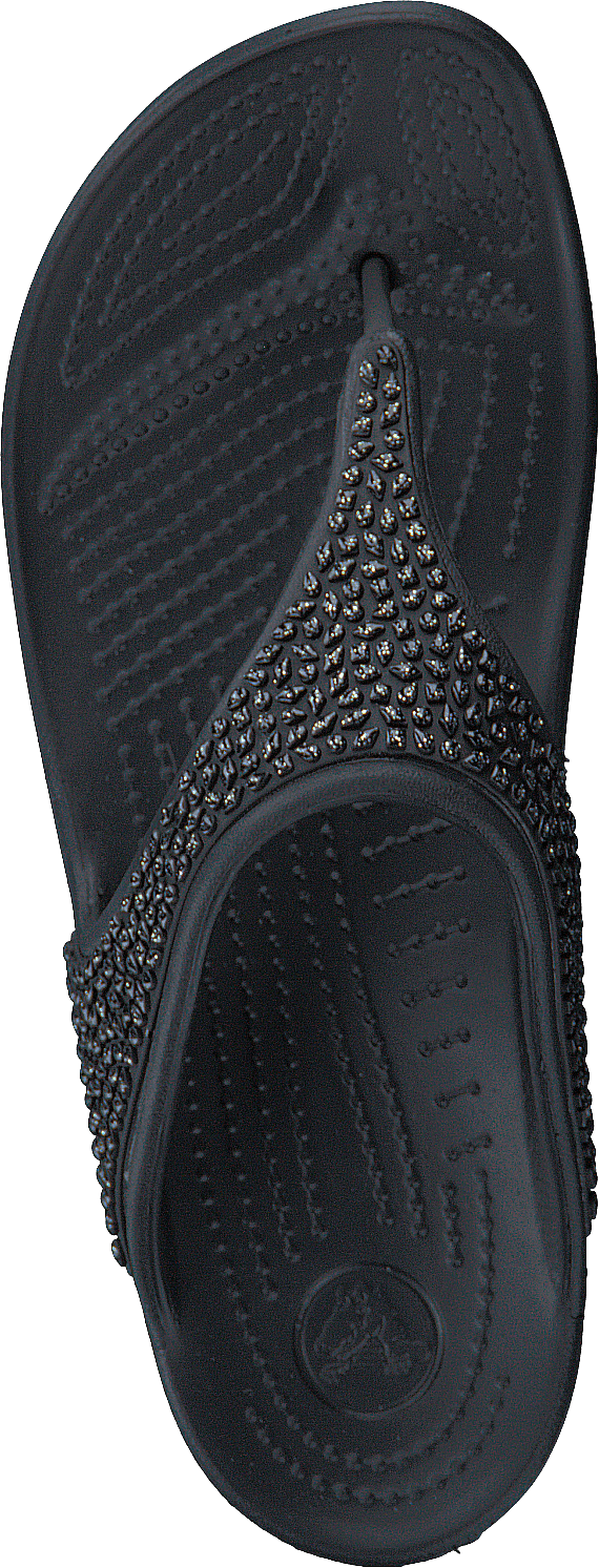 Crocs Sloane Embellished Flip Black Black Shoes for every occasion Footway